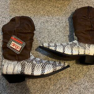 Brand New Vintage Dingo “Tigersnake” Men’s Western Boots – Size 11D – New in Box
